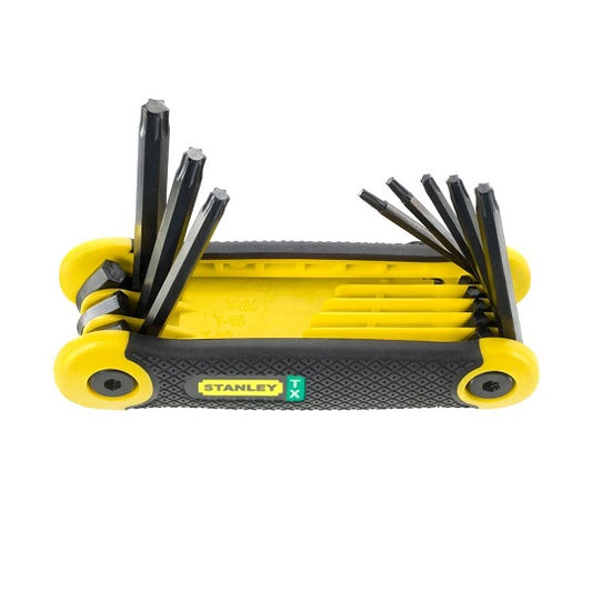 Stanley Satz Mit 8 Stück Stiftschlüsseln Typ T9-T40 – Ergonomisches Design Mit Abgeschrägter Endkappe