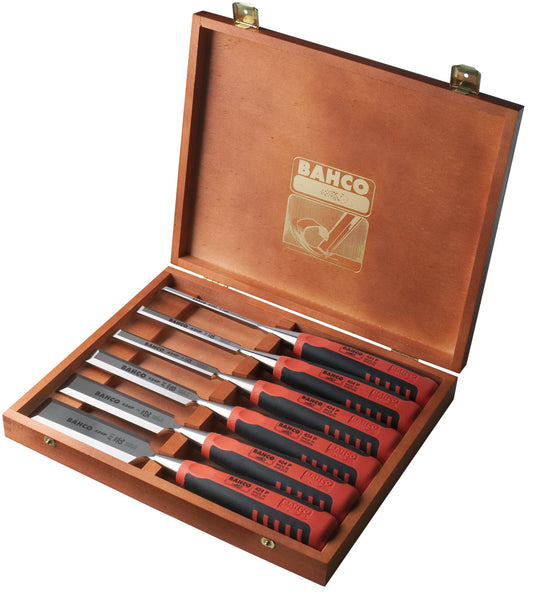 BAHCO 424P-S6-GER – Professionelles Holzwerkzeug Set mit Komfortgriff