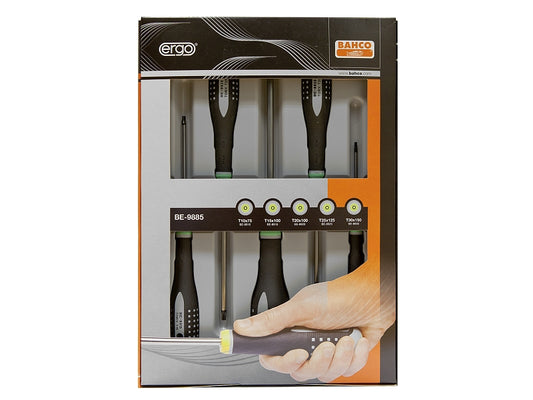BAHCO ERGO-Schrauben Set 5 Stück – Ergonomisches Design für Maximale Nutzungskomfort