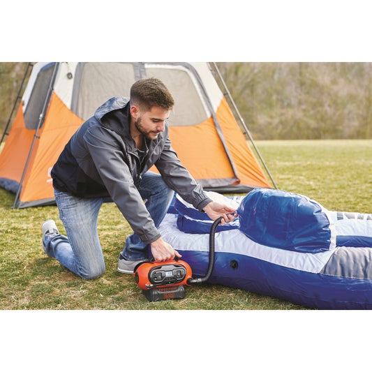 Black+Decker BDCINF18N – Vielseitiger 2-in-1-Autokompressor mit Akku und Netzbetrieb