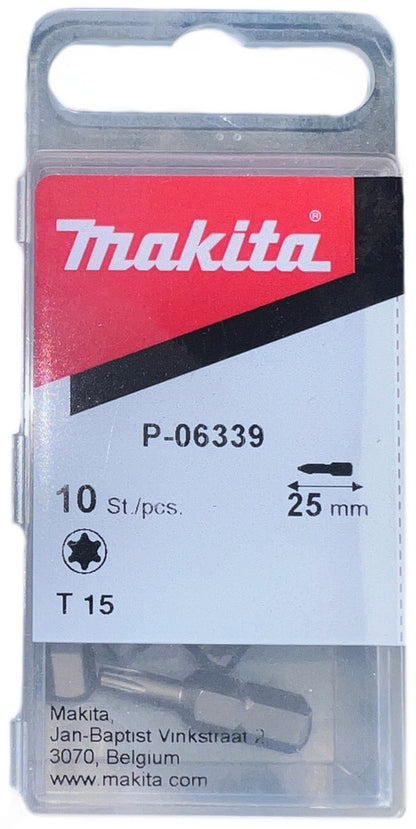 Makita Inbus-Schraubendreher T15 18 V 1/4-Zoll Aufnahme Set