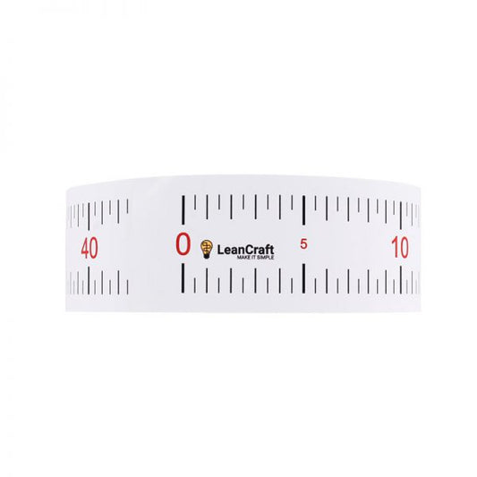 LeanCraft EBISU-2 Selbstklebendes Maßband 120 cm – Klare Ablesung Alle 5 mm