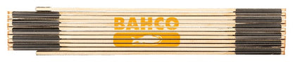 Bahco Holzgliedermaßstab WR2-12 Länge 2 m Holzdesign