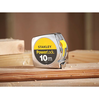 Stanley + Rollenbandmaß + PowerLock + Bandlänge 10 m