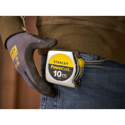 Stanley + Rollenbandmaß + PowerLock + Bandlänge 10 m