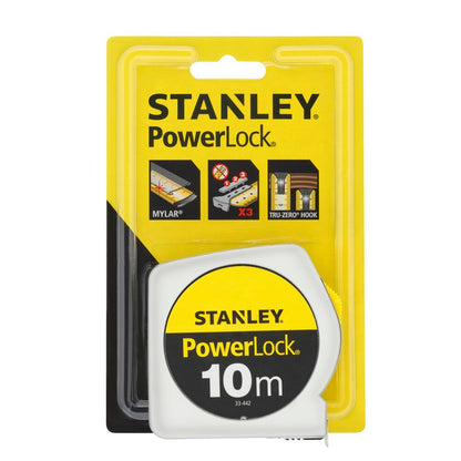 Stanley + Rollenbandmaß + PowerLock + Bandlänge 10 m