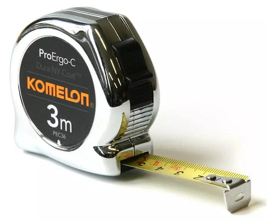 Komelon PEC36 ProErgo-C Maßband 3m – Störungsfreier Betrieb mit Schnellbremse