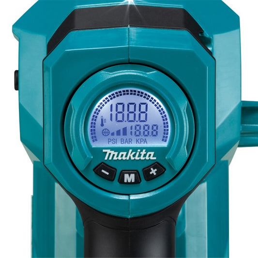 Makita MP001GZ Minikompressor – Batteriebetriebene Vielseitigkeit mit 40V Li-Ion Akku