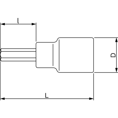 Bahco Innensechskant-Schlüssel 7809M-7 0 V Profi Set