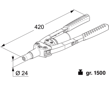 FAR Handnietwerkzeug K25-700025 Durchmesser 7,8 Millimeter