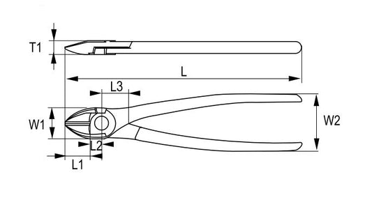 Irimo Seitenschneider VDE 160 mm Zwei Komponenten Griffe