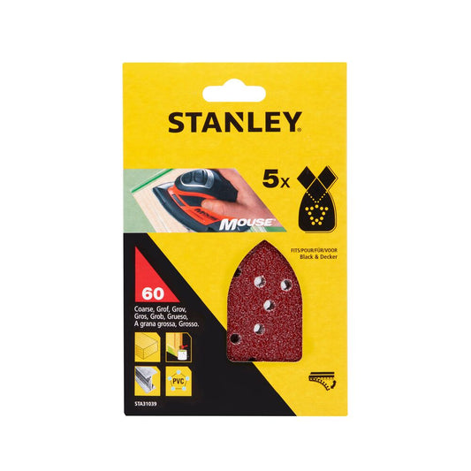 Stanley Universal-Schleifpapier P60 – Vielseitig Einsetzbar Für Mäuseschleifer