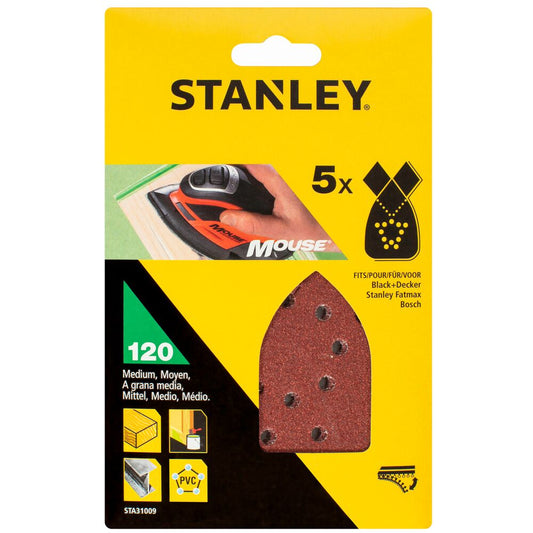 Stanley STA31009-XJ Universal-Schleifpapier P120 – Ideal Für Hartholz Und Weichholz