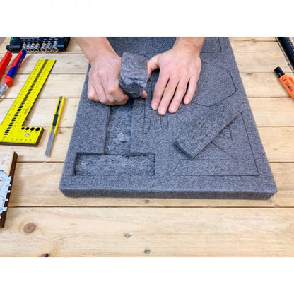 LeanCraft LeanFoam-Werkzeugplatte 58x48 cm – Ideal für Schubladen und Werkzeugwagen