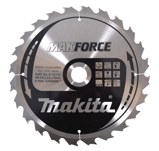 Makforce Holztrennscheibe 270/30mm – Vibrationen Absorbierende Leistung