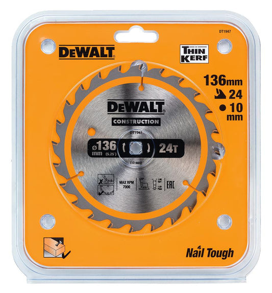DeWALT DT1947-QZ Kreissäge für Holzschnitt – Außergewöhnlich Dünne Klingen