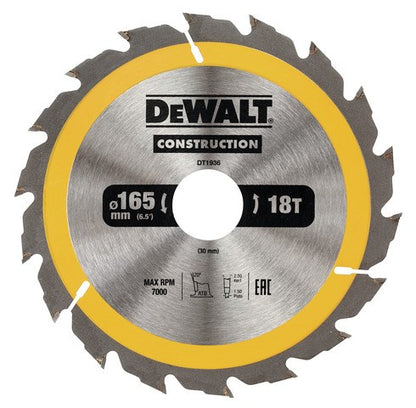 DeWALT + Kreissägeblatt + DT1936-QZ + 18 V + Zähne + Holz