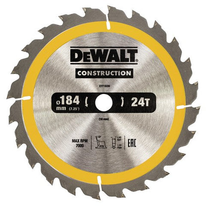 DeWALT Kreissägeblatt DT1939 18 V Hartmetallzähne Profi