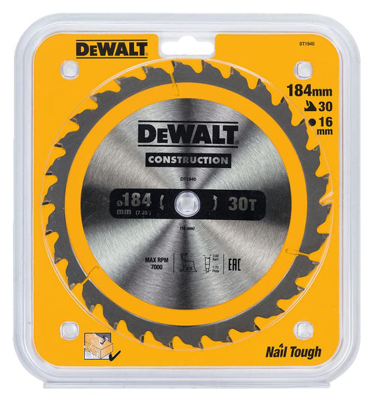 DeWALT DT1940-QZ – Hochwertiges Holzsägeblatt für Präzisen Schnitt