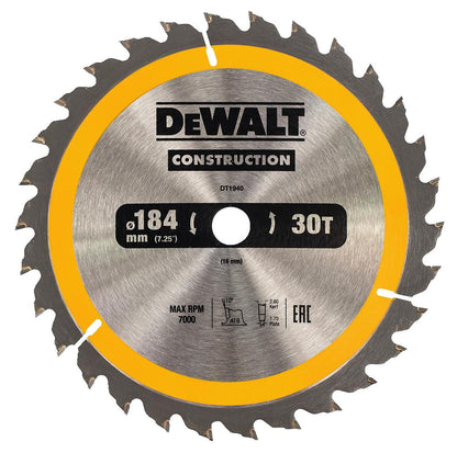 DeWALT DT1940-QZ – Hochwertiges Holzsägeblatt für Präzisen Schnitt