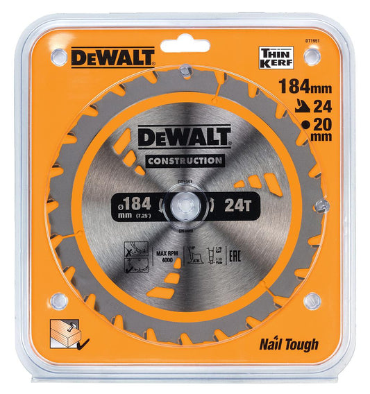DeWALT DT1951-QZ – Extrem Dünnes Holzsägeblatt für Effizientes Schneiden