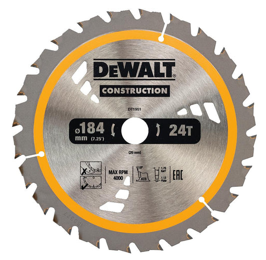 DeWALT DT1951-QZ – Extrem Dünnes Holzsägeblatt für Effizientes Schneiden