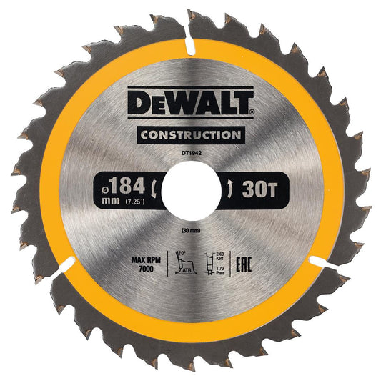 DeWALT DT1942-QZ Kreissägeblatt – Hochwertige Sägezähne für Präzises Schneiden