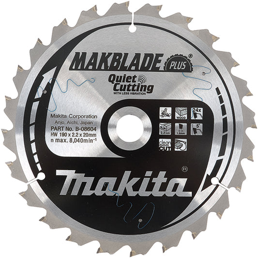 Makita MAKBLADE PLUS Kreissäge – Patented Vibrationsreduzierung und Superleiser Betrieb