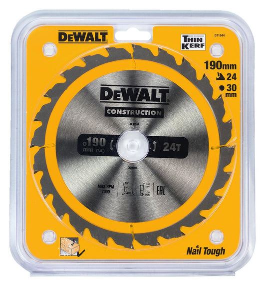 DeWALT DT1944-QZ Kreissägeblatt – Dünner Schnitt Für Weniger Staub
