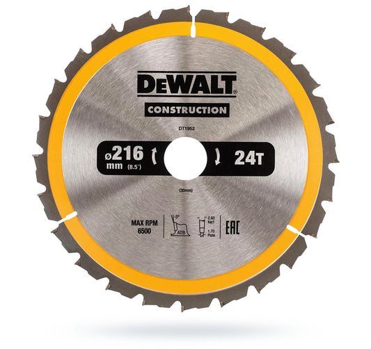 DeWALT DT1952-QZ – Hochwertiges Holzsägeblatt Mit 24 Zähnen