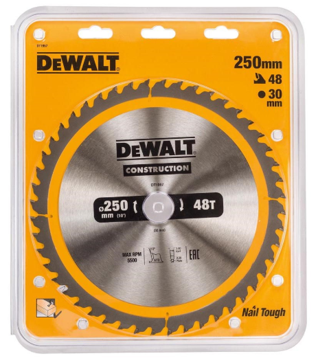 DeWALT DT1957-QZ Kreissägeblatt – Hochwertige Sinterkarbid-Zähne für Präzisen Holzschnitt