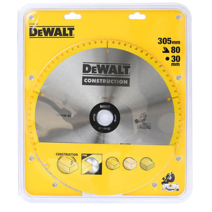 DeWALT Kreissägeblatt DT1184 18 V 305 mm Loch 30 HM Zähne