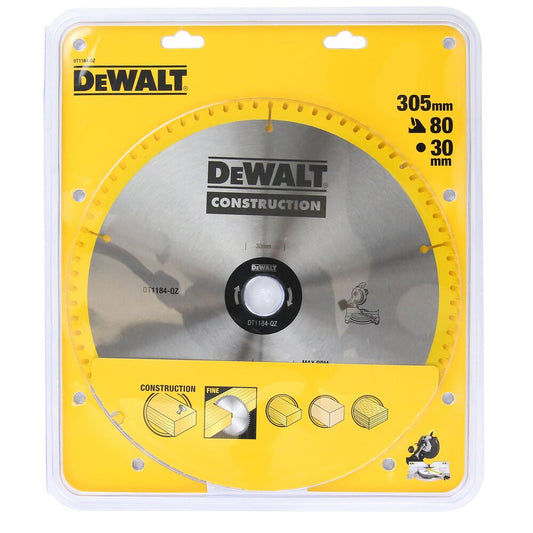 DeWALT DT1184 305/30mm Kreissägeblatt – Hochwertige Hartmetallzähne für Langlebigkeit