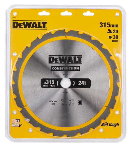 DeWALT DT1961-QZ Kreissägeblatt – Hochwertige Hartmetallzähne für Präzisen Holzschnitt