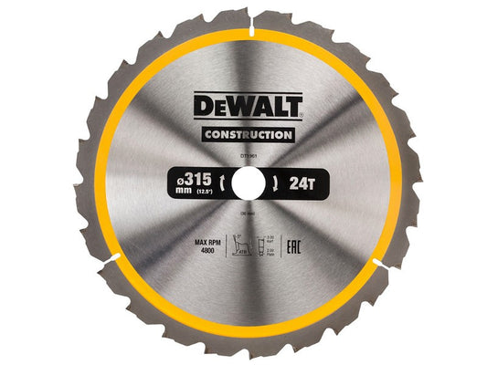 DeWALT DT1961-QZ Kreissägeblatt – Hochwertige Hartmetallzähne für Präzisen Holzschnitt