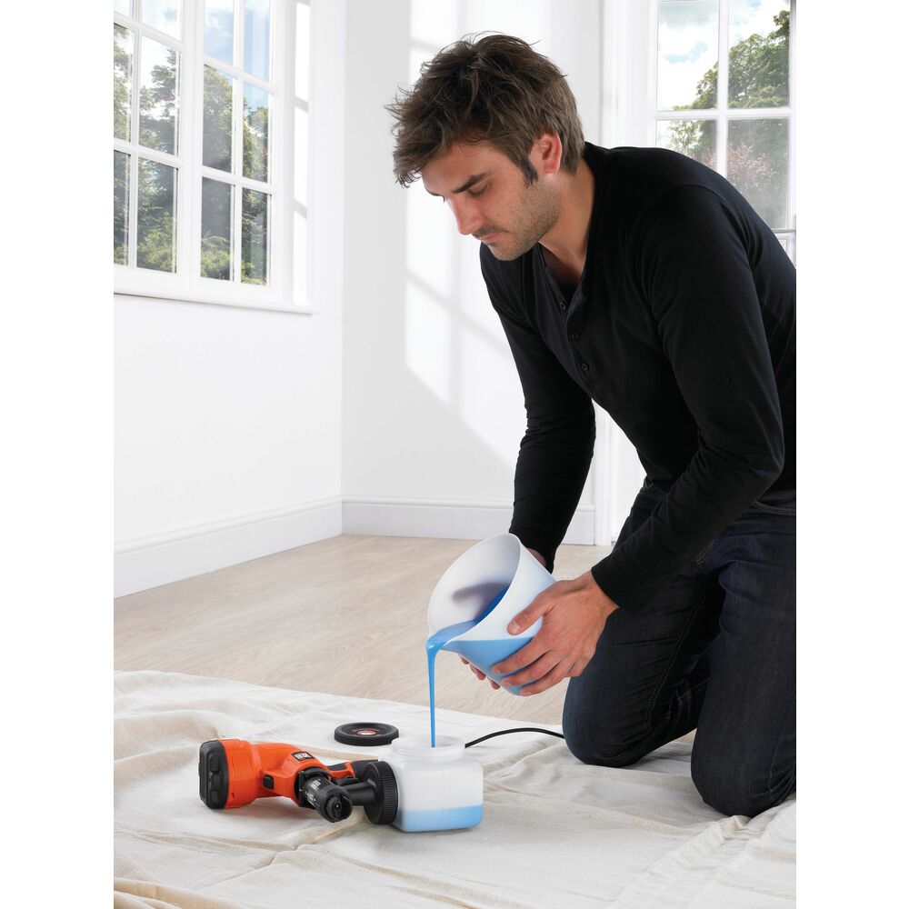 Black&Decker Lackierpistole HVLP200-QS 400 W 1200 Ml Tank