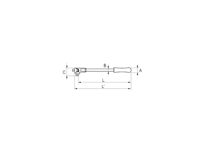 Irimo 135-52-1 Drehknopf 450mm – Hochwertiger Werkzeugstahl für Flexibles Arbeiten