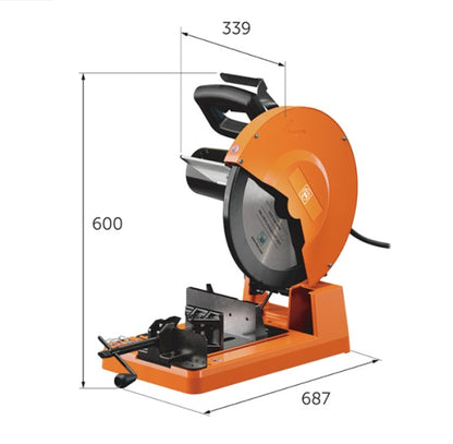 Fein MKAS 355 Metallkreissäge 1800W – Präzise Senkrechte Und Gekrümmte Schnitte