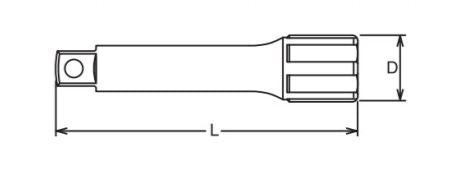Koken Steckschlüsselaufsatz 250mm Aufnahme 1/2 Zoll
