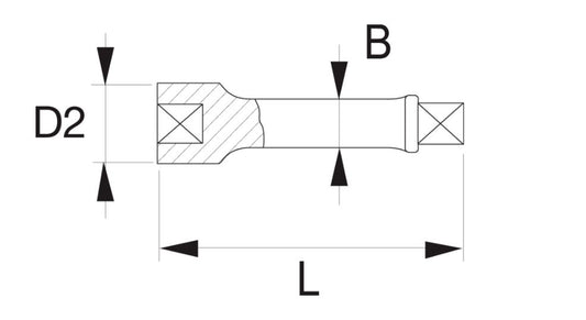 Bahco Frontaufsatz K8960F-2 18 V Länge 175 mm Schmiedestahl