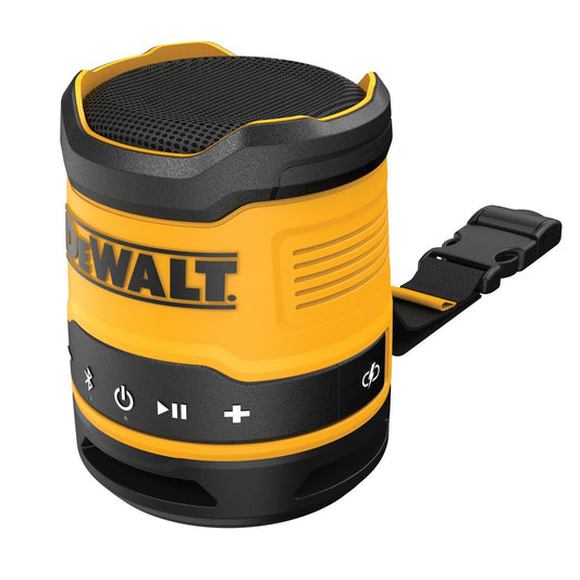 DeWALT DCR009-XJ Bau-Taschen-Lautsprecher 5W – Bluetooth 5.0 Verbindung Bis Zu 30 Meter