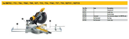 Dewalt Frontstützenaufsatz DE7050-XJ 18 V Kompakt Set