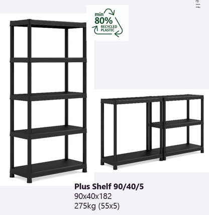 KETER Regal 90/40/5 Feuchtigkeits Und UV Beständiges Design