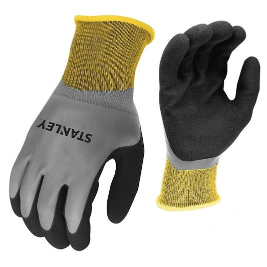 Stanley Gripper SY18L – Wasserdichte Latexhandschuhe Größe L mit Flexiblem Sitz