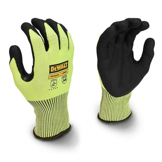 DeWALT DPG855L Wasserdichte Nitril-Handschuhe – Schnittfest und Rutschfest