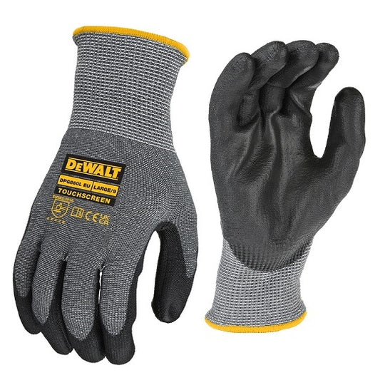 DeWALT DPG860L PU-Beschichtete Arbeitshandschuhe – Touchscreen-fähig und Reißfest