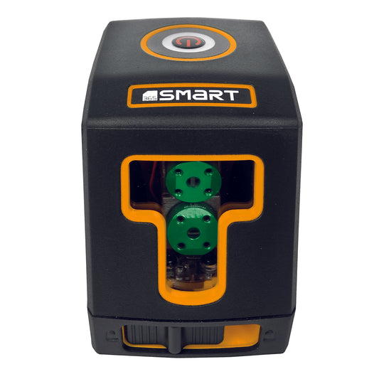 CUBE SMART Selbstnivellierender Kreuzlinienlaser SM-06-02030G – Kompaktes Design Mit Gummi Schutz