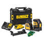 DeWALT Selbstnivellierender Kreuzlinienlaser DCE088D1G18-QW – Helle Grüne Laserlinien Bis 30 Meter