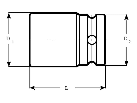 Bahco K6701M-7 – Hochwertige Innensechskant-Schlagnuss Größe 7mm