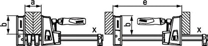 BESSEY Gummizange SLV200M Hohe Spannkraft Verstellbar